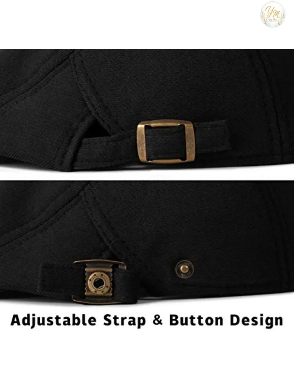 Men's Cotton Newsboy Cap Gatsby Flat Cap Adjustable Vintage Cabbie Driving Hat